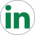 Linkedin logo – rond